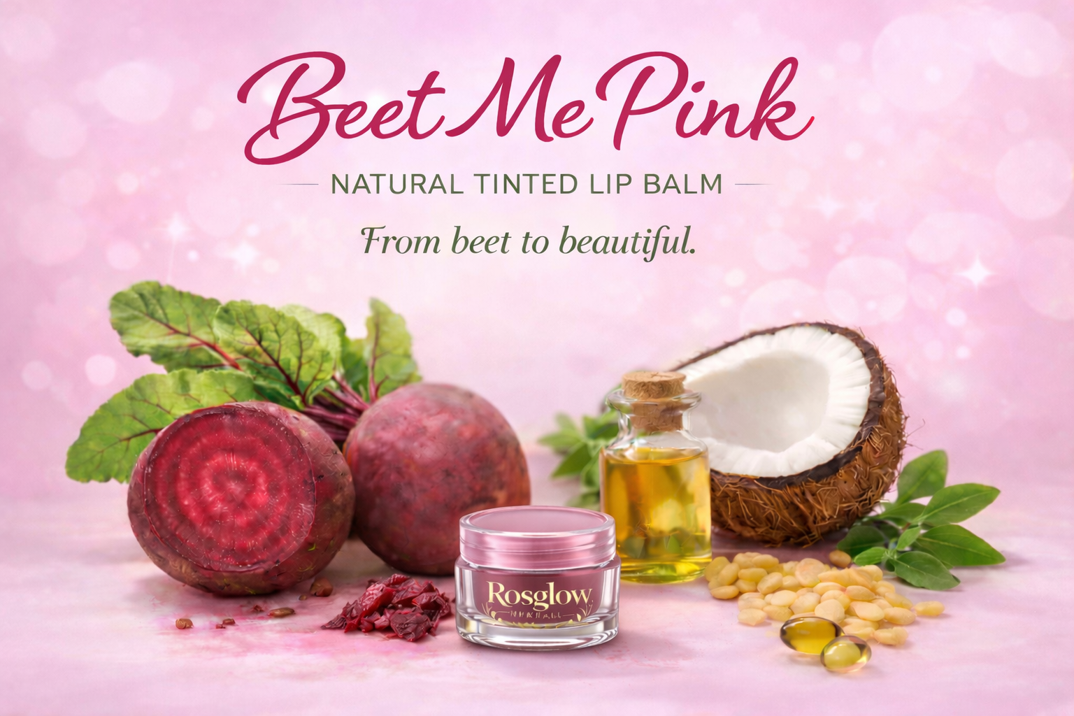 BEET ME PINK-Naturally Tinted Lip Balm